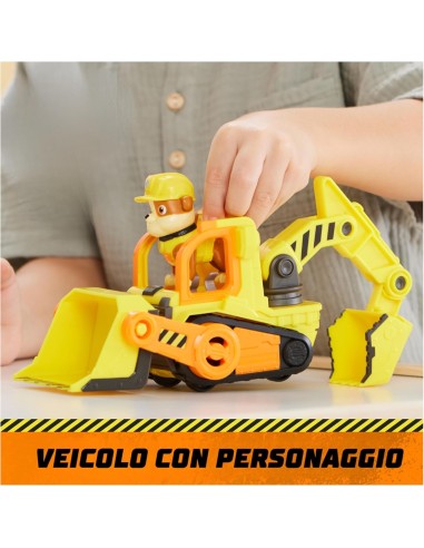 Rubble & Crew, veicolo da lavoro di Rubble, bulldozer giocattolo co...