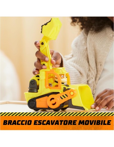Rubble & Crew, veicolo da lavoro di Rubble, bulldozer giocattolo co...
