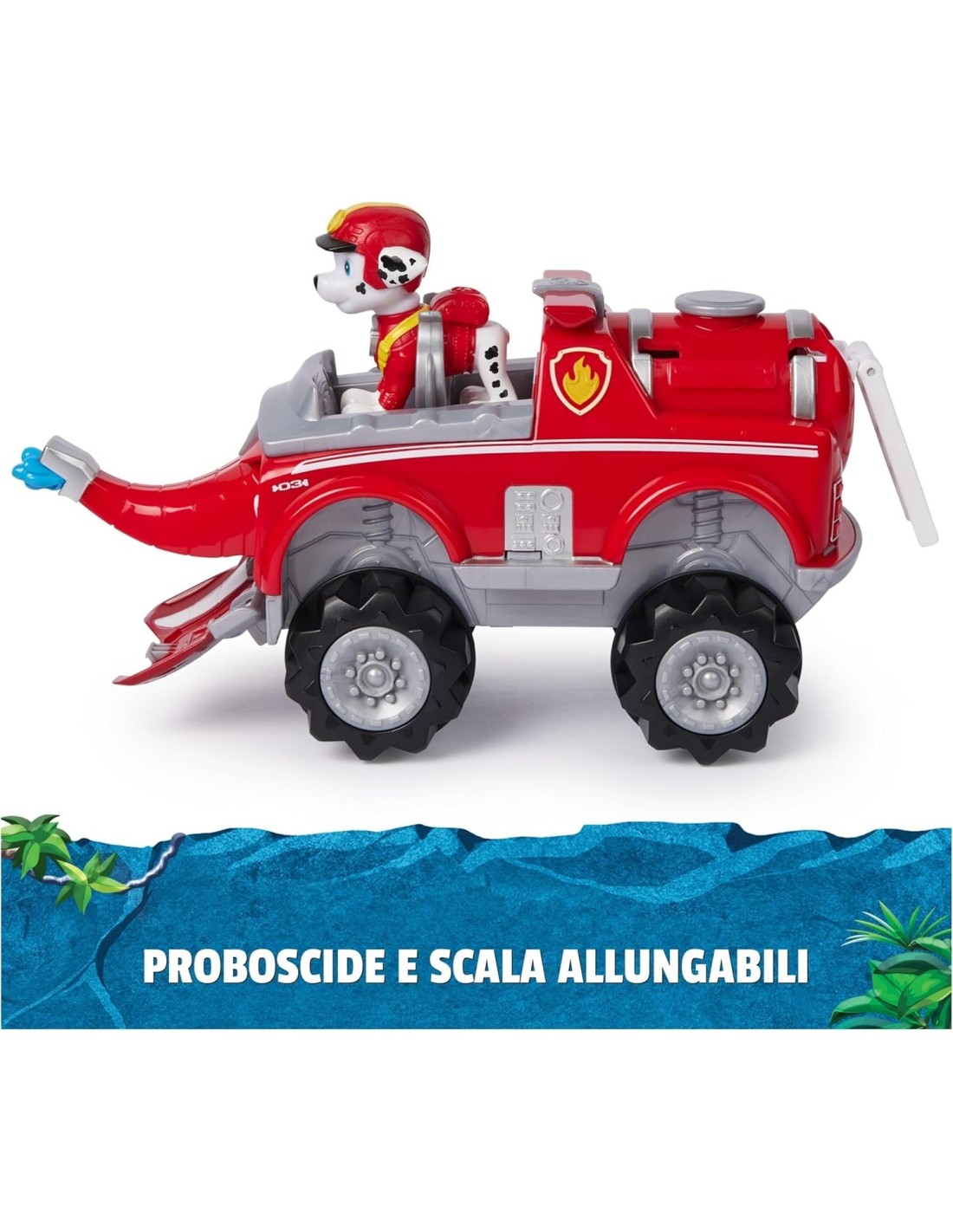 PAW Patrol Jungle Pups, veicolo elefante di Marshall, personaggio M...