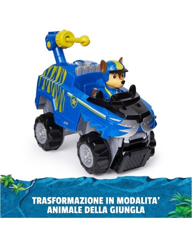PAW Patrol Jungle Pups, veicolo tigre di Chase, personaggio Chase, ...