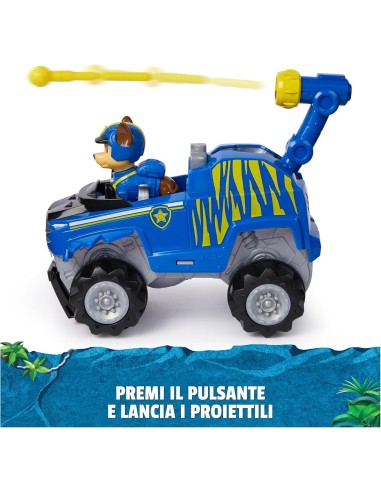 PAW Patrol Jungle Pups, veicolo tigre di Chase, personaggio Chase, ...