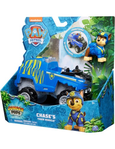 PAW Patrol Jungle Pups, veicolo tigre di Chase, personaggio Chase, ...