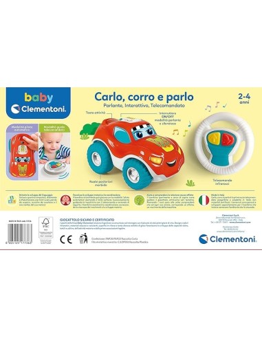 Clementoni - Carlo, Corro e Parlo, Macchinina Radiocomandata Intera...