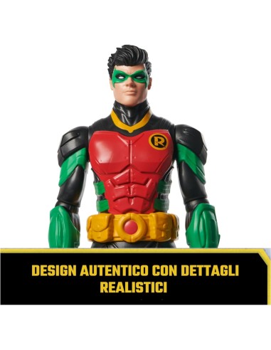Action Figure Robin, DC Comics, alta 30 cm, con 11 punti di articol...
