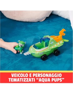 Paw Patrol Aqua Pups, veicolo trasformabile di Rocky, personaggio R...