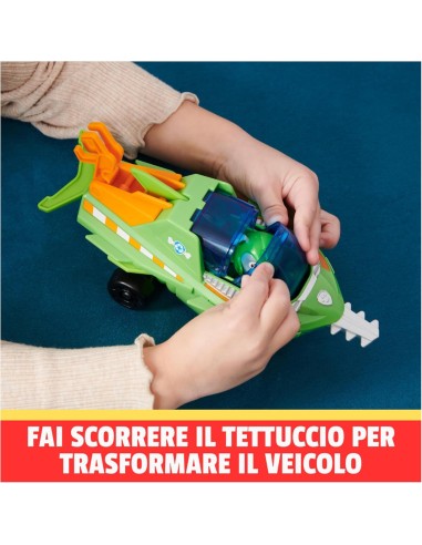 Paw Patrol Aqua Pups, veicolo trasformabile di Rocky, personaggio R...