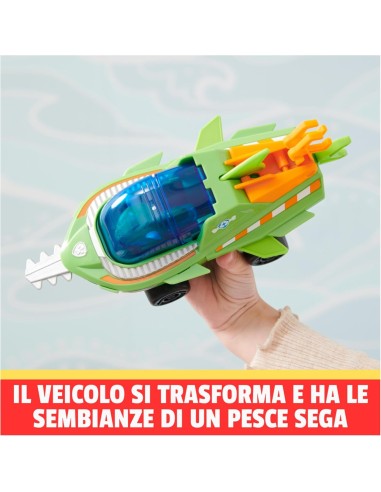 Paw Patrol Aqua Pups, veicolo trasformabile di Rocky, personaggio R...