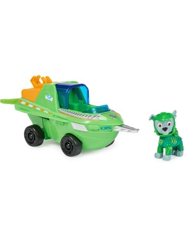 Paw Patrol Aqua Pups, veicolo trasformabile di Rocky, personaggio R...