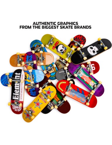 Tech Deck, fingerboard 96 mm, design autentici, grafiche skate icon...