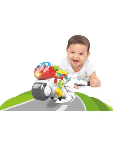 Clementoni-Baby Ale Moto Mondiale, Moto Elettronica Interattiva per...