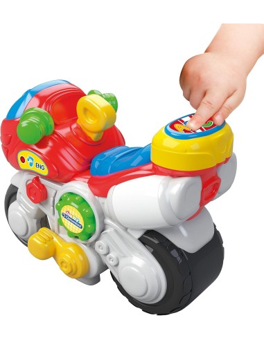 Clementoni-Baby Ale Moto Mondiale, Moto Elettronica Interattiva per...