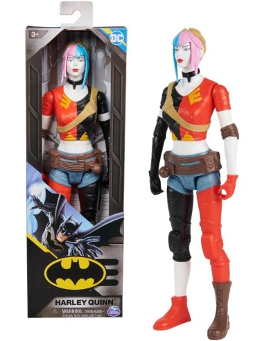 DC Comics, Harley Quinn da 30 cm, Supereroe Giocattolo Snodabile, P...