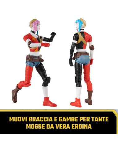 DC Comics, Harley Quinn da 30 cm, Supereroe Giocattolo Snodabile, P...