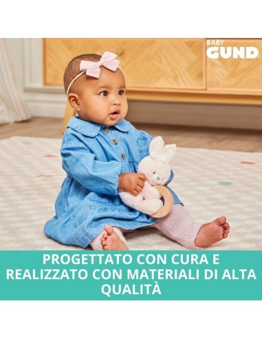 GUND Baby, Sonaglio Ad Anello Rosa, Peluche Sostenibile con Materia...
