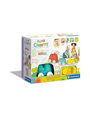 Clementoni Soft Clemmy, Trenino Sensoriale con Mattoncini Morbidi, ...