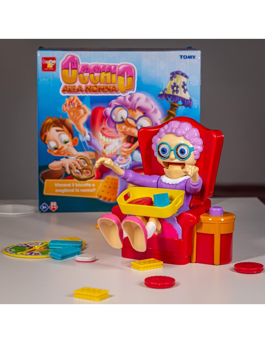 Rocco Giocattoli Occhio alla Nonna, gioco da tavolo per bambini, 2-...