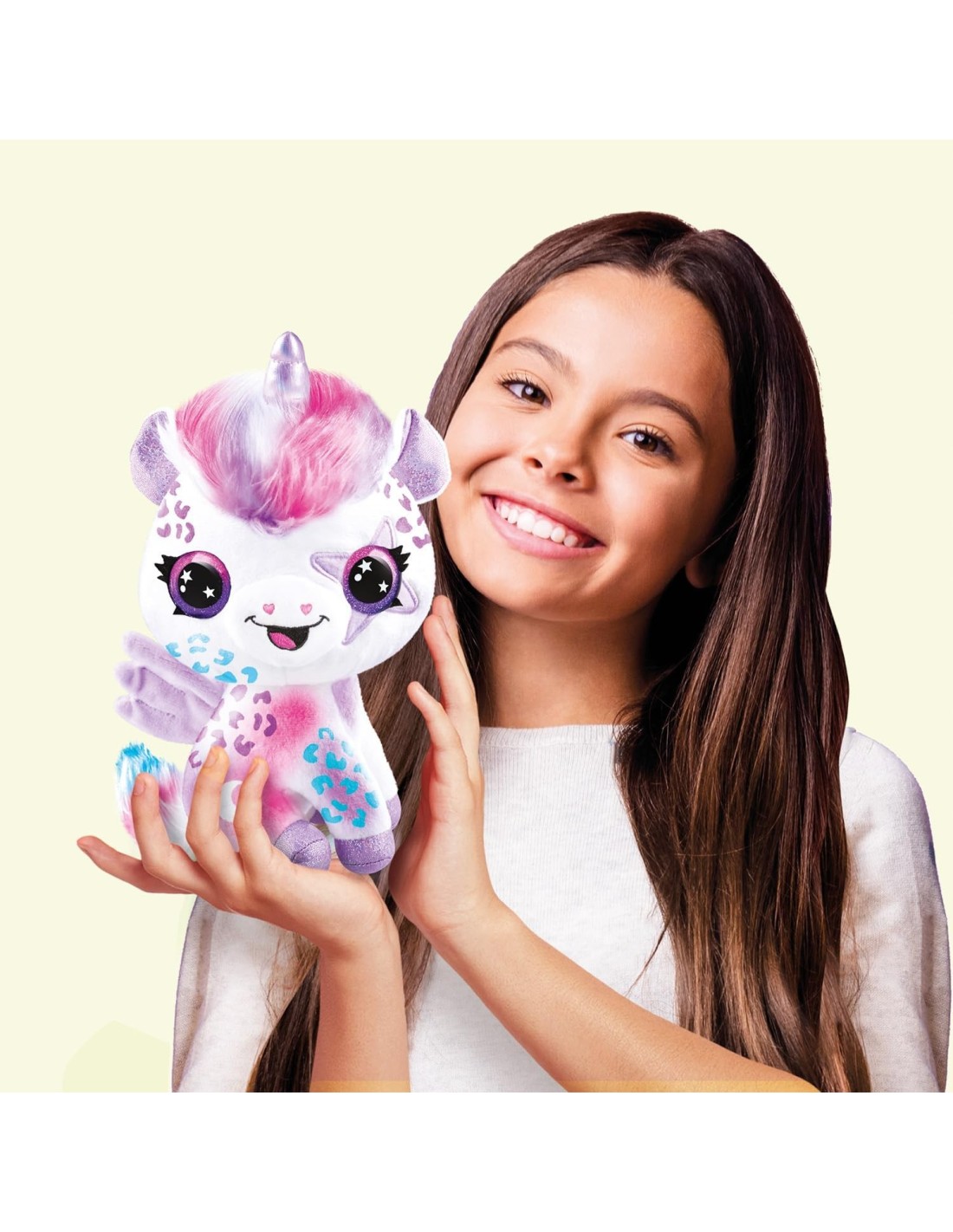 Rocco Giocattoli, Airbrush Plush Unicorno, Unicorno Brilla al Buio,...