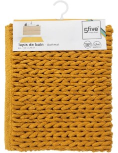 5five Tappeto da Bagno Colorama, 50x75 cm, Giallo Senape, Poliester...