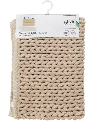 5five Tappeto Colorama Beige Naturale, 50x75 cm, Lino, Intrecciato ...