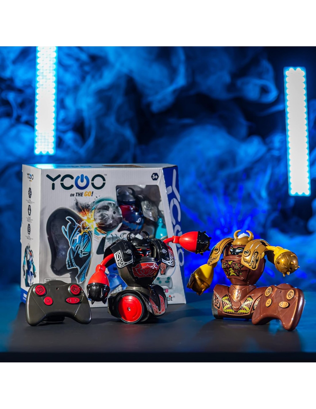 Rocco Giocattoli Robo Kombat Vichinghi Pacco Doppio, Robot con Arma...