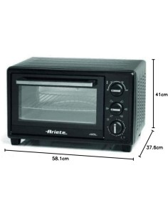 FORNI E MICROONDE: vendita online FORNO 0926 48LT VENTILATO NERO in offerta 2