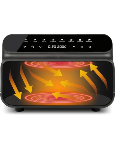 G3 Ferrari G10181 Friggitrice e Griglia ad Aria BBQ, 2000W, 10 Litr...
