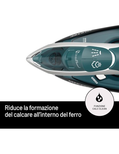 Imetec ZeroCalc Z1 2500 Ferro da Stiro a Vapore, 2200W, Piastra Acc...