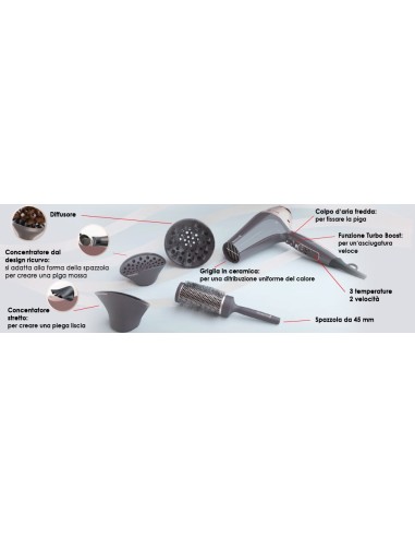 Remington D5706 Asciugacapelli con Passante per Appeso, Nero/Rosa -...