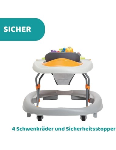 SEGGIOLONI GIRELLI ECC: vendita online Chicco Girello Walky Talky 5 M+, Grey Wave – Sedia Multifunzione per la Prima Infanzia...