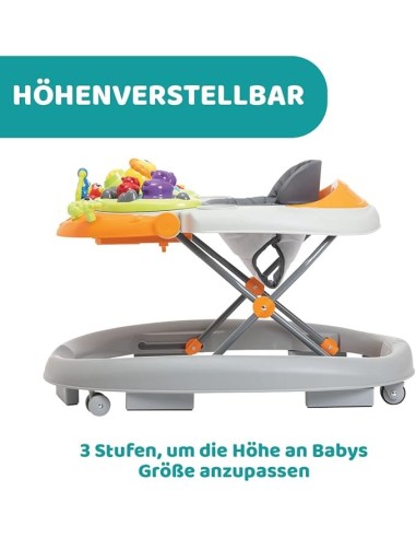 SEGGIOLONI GIRELLI ECC: vendita online Chicco Girello Walky Talky 5 M+, Grey Wave – Sedia Multifunzione per la Prima Infanzia...