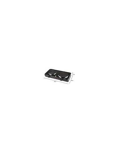 Girmi PE36 - Piastra Elettrica Doppia, 2500W, Piastre in Ghisa, Ner...