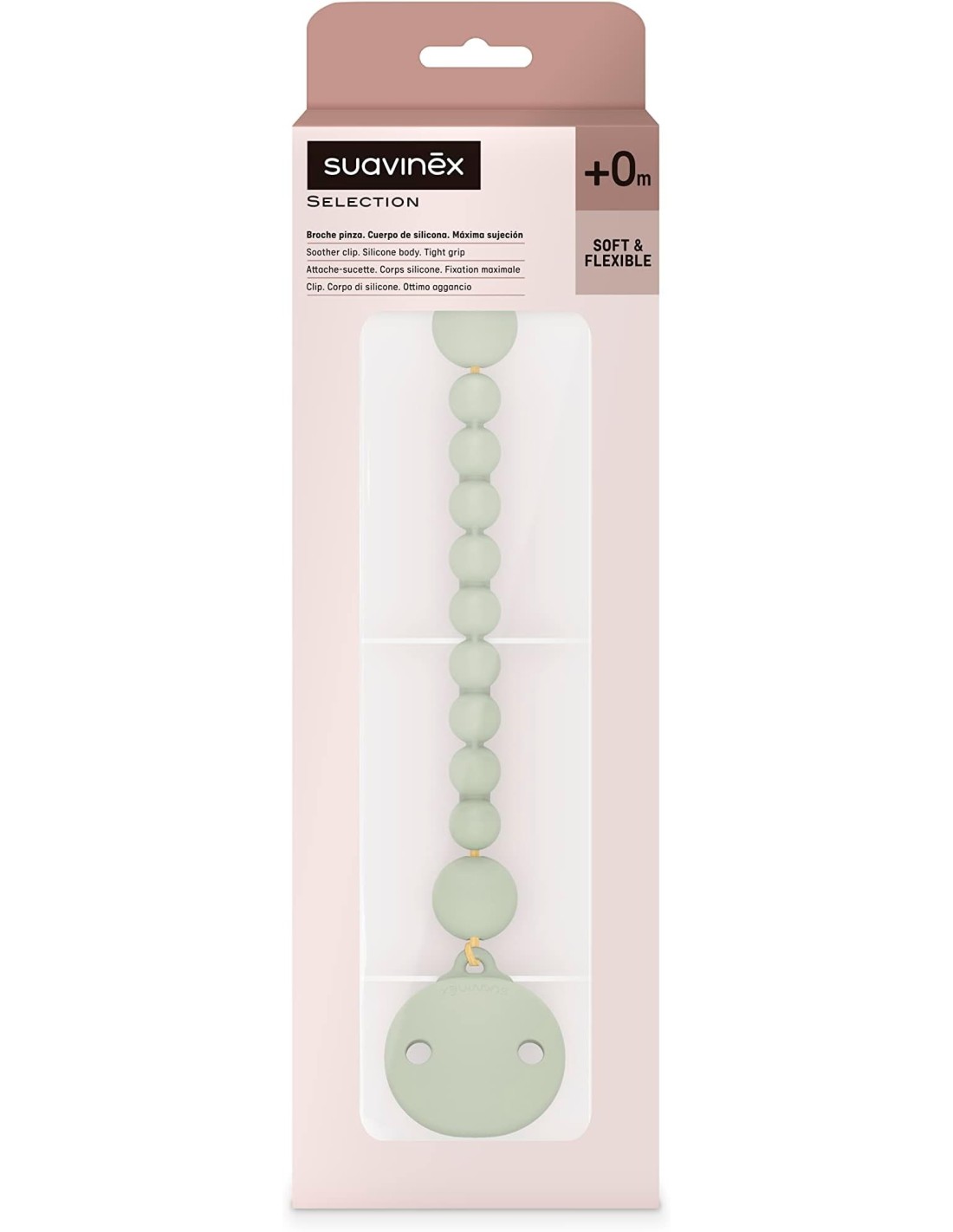 Suavinex Clip Portaciuccio in Silicone Verde - Essenziale e Sicuro ...