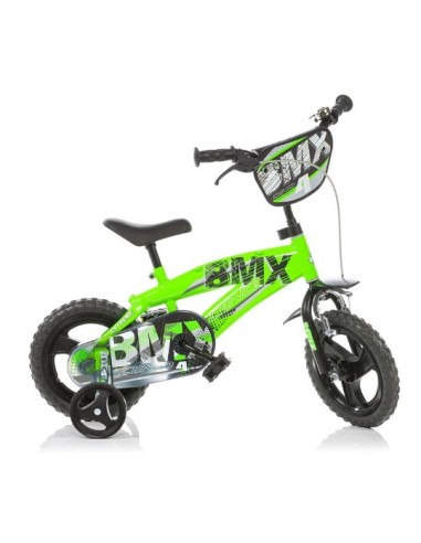 Bicicletta Bambini 12" Verde con Rotelline Stabilizzatrici – shopincasa.it