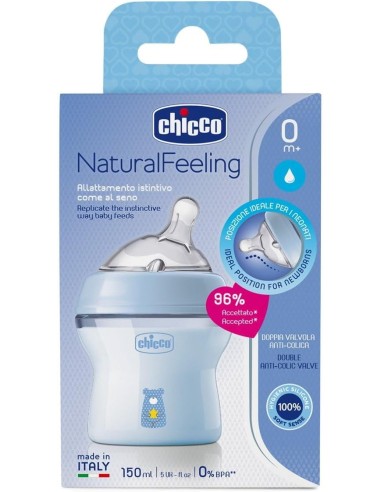 BIBERON - CIUCCETTI - TETTARELLE: vendita online Chicco Natural Feeling Biberon Anticolica 0+ Mesi - 150 ml, Tettarella Morbi...