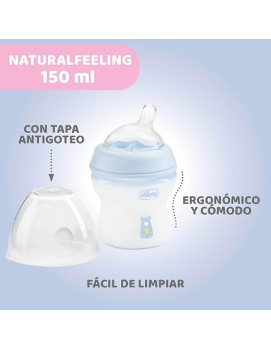 BIBERON - CIUCCETTI - TETTARELLE: vendita online Chicco Natural Feeling Biberon Anticolica 0+ Mesi - 150 ml, Tettarella Morbi...