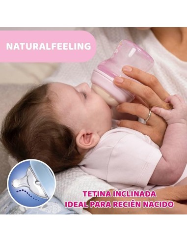 BIBERON - CIUCCETTI - TETTARELLE: vendita online Chicco Natural Feeling Biberon Anticolica 2+ Mesi - 250 ml, Tettarella Morbi...
