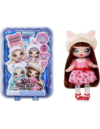 Na! Na! Na! Surprise Sweetest Sweets - Katie Kitten, Bambola Fashion Morbida 19 cm, Snodata, Abito Gattino | shop in casa