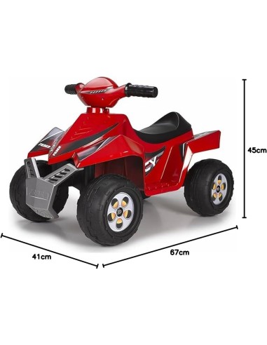 FEBER Quad Racy 6V - Veicolo Elettrico per Bambini, Colore Rosso | shop in casa