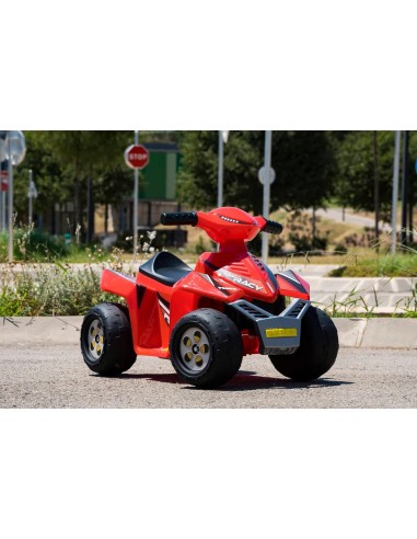 FEBER Quad Racy 6V - Veicolo Elettrico per Bambini, Colore Rosso | shop in casa