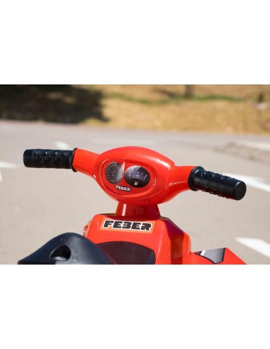 FEBER Quad Racy 6V - Veicolo Elettrico per Bambini, Colore Rosso | shop in casa