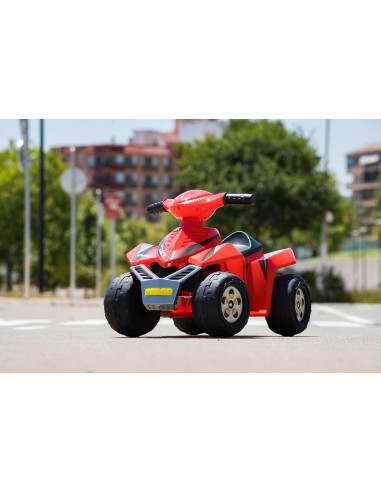 FEBER Quad Racy 6V - Veicolo Elettrico per Bambini, Colore Rosso | shop in casa