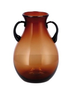 VASO 109081 NIHAD VETRO AMBRA 21X31CM