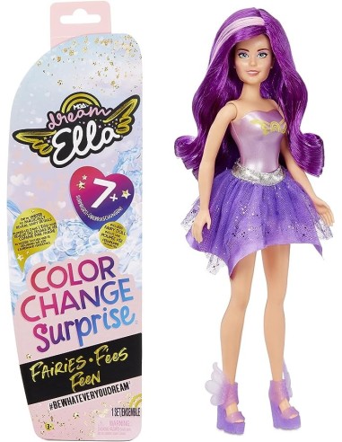 Dream Ella MGA Fate Cambiano Colore - Bambola da 29 cm con 7 Sorprese e Accessori