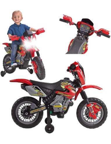 Feber Moto Cross 400F 6V - Moto Elettrica per Bambini con Luci e Suoni | shop in casa