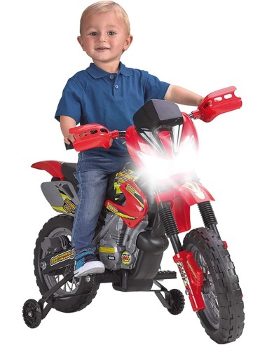 Feber Moto Cross 400F 6V - Moto Elettrica per Bambini con Luci e Suoni | shop in casa