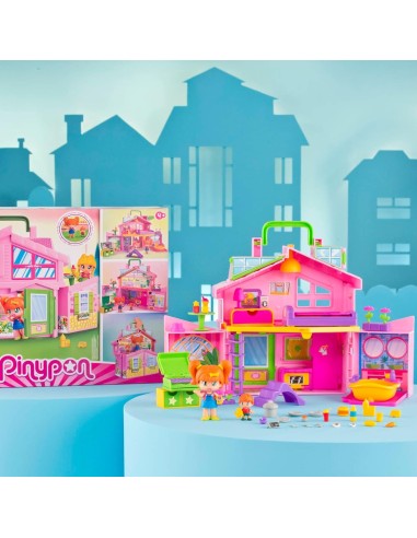 Pinypon Valigetta Casa Rosa Pieghevole - Giocattolo con Stanze e Accessori per Bambini 4+ | shop in casa