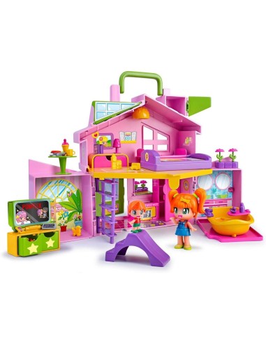 Pinypon Valigetta Casa Rosa Pieghevole - Giocattolo con Stanze e Accessori per Bambini 4+ | shop in casa