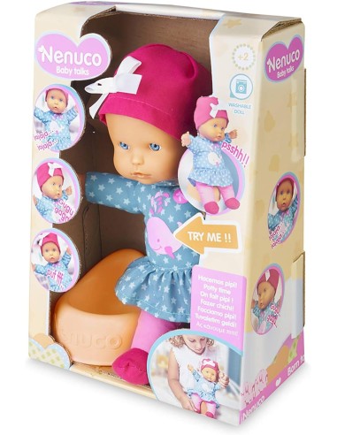 Nenuco Baby Talks Facciamo Pipi - Bambola con Suoni e Vasino per Bambini 1 Anno+ | shop in casa