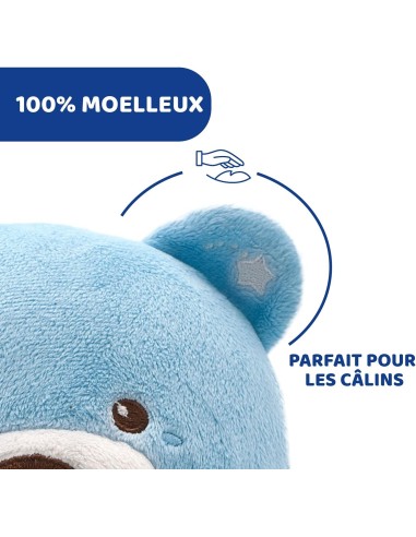 Chicco First Dreams Orsacchiotto Peluche Baby Bear - Proiettore con Luci e Melodie Rilassanti, Azzurro | shop in casa