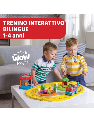 Chicco Treno dell'Avventura Bilingue - Trenino Elettrico con Stazione e Animali | shop in casa